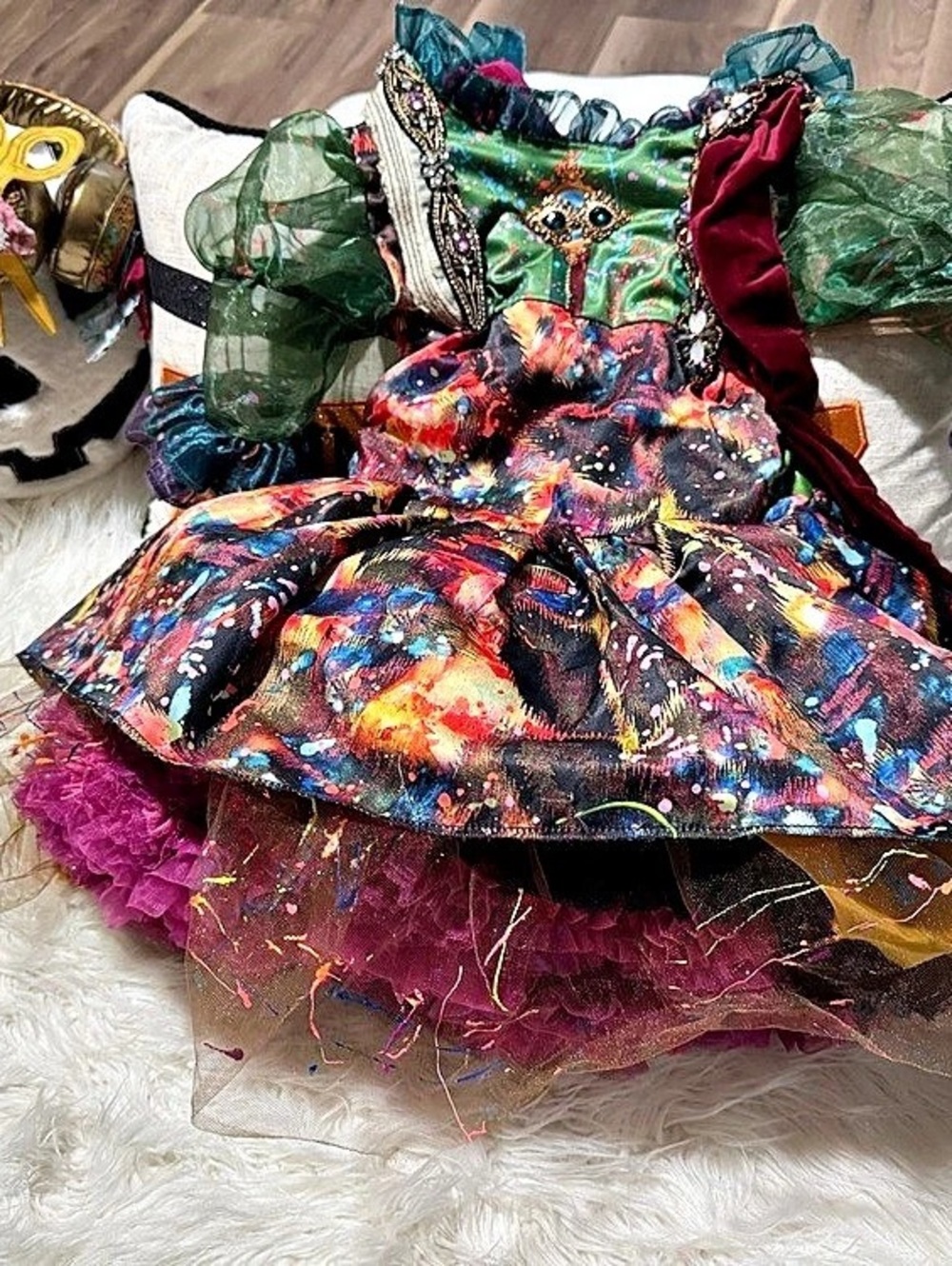Disney Descendants Dizzy costume Multicolor Mini Party Dress